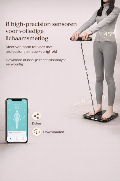 Veloro™ Smart Scale – Meet je lichaam, verbeter je resultaat