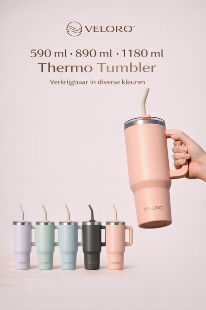 Veloro™ Thermo Tumbler met handvat