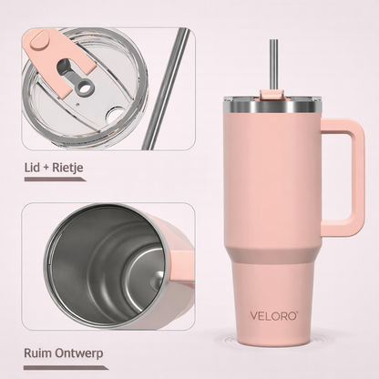 Veloro™ Thermo Tumbler met handvat