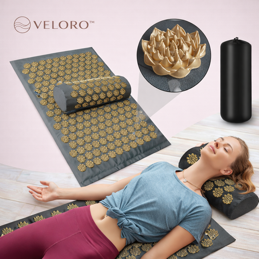 Veloro™ Acupressuur Mat & Kussen Set
