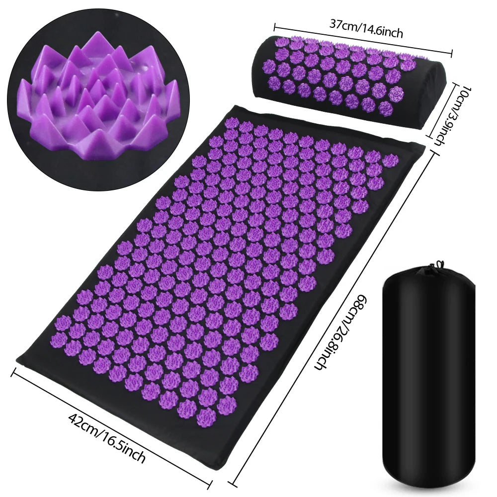Veloro™ Acupressuur Mat & Kussen Set