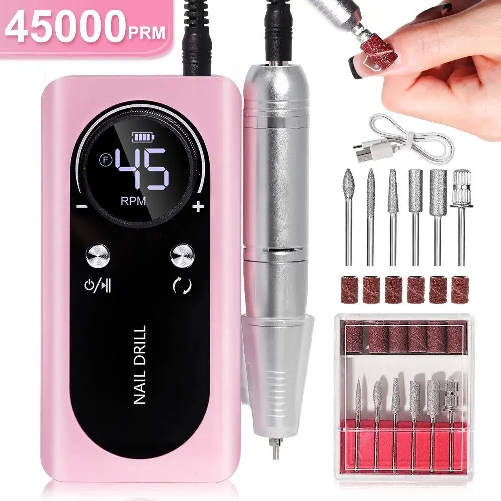 Veloro™ NailPro Elite – 45000RPM Professionele High-Speed Nagelfrees
