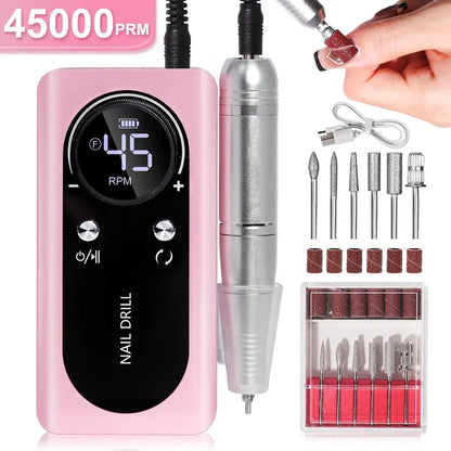 Veloro™ NailPro Elite – 45000RPM Professionele High-Speed Nagelfrees
