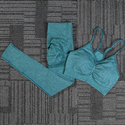 Veloro™ SculptFit Seamless Set – High Waist Push-Up Yoga & Fitness Broek voor Dames