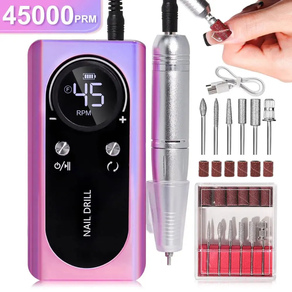 Veloro™ NailPro Elite – 45000RPM Professionele High-Speed Nagelfrees