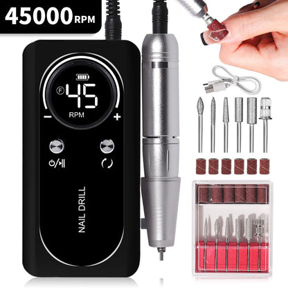 Veloro™ NailPro Elite – 45000RPM Professionele High-Speed Nagelfrees