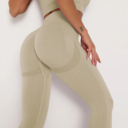 Veloro™ SculptFit Seamless Set – High Waist Push-Up Yoga & Fitness Broek voor Dames