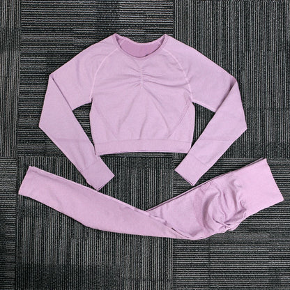 Veloro™ SculptFit Seamless Set – High Waist Push-Up Yoga & Fitness Broek voor Dames