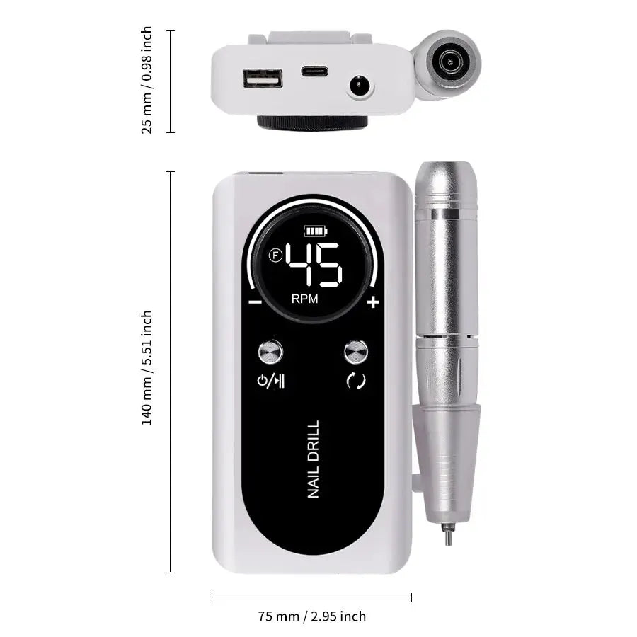 Veloro™ NailPro Elite – 45000RPM Professionele High-Speed Nagelfrees