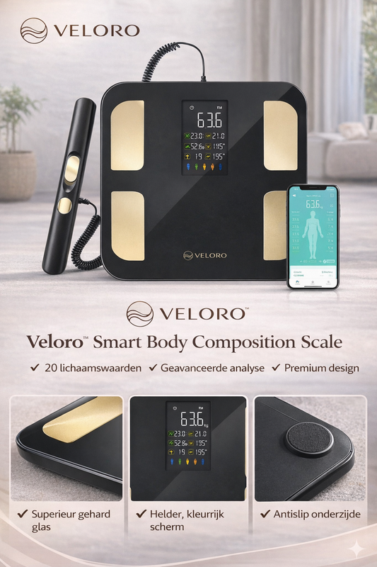 Veloro™ Smart Scale – Meet je lichaam, verbeter je resultaat