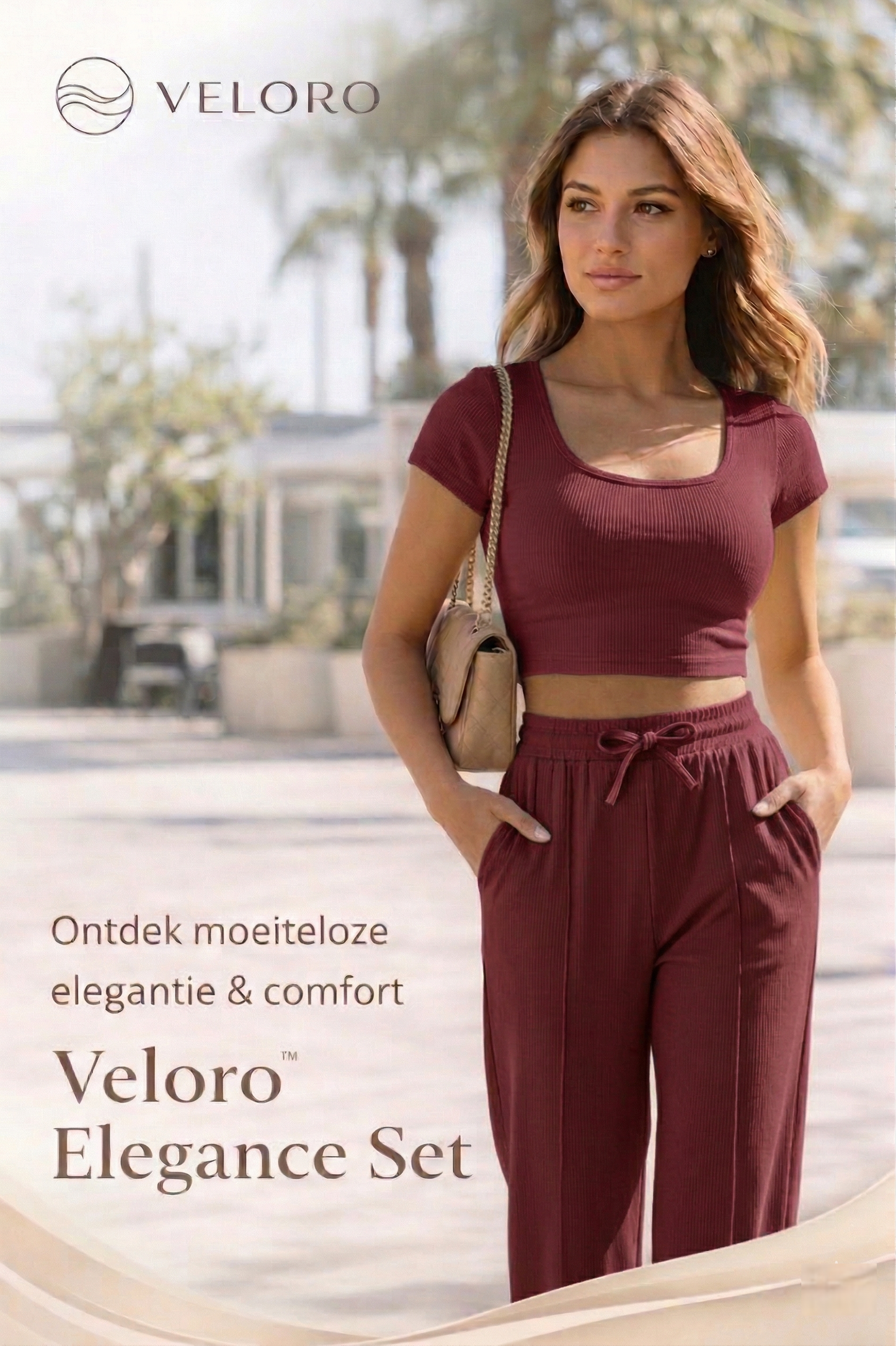 Veloro™ Elegance Set – 2-Delige Dames Outfit met Slim Fit Broek