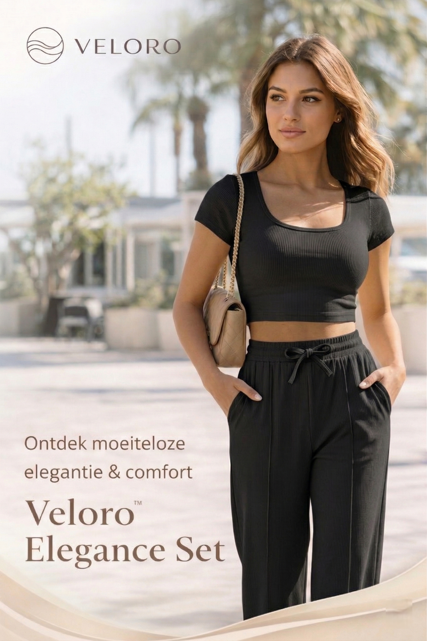 Veloro™ Elegance Set – 2-Delige Dames Outfit met Slim Fit Broek